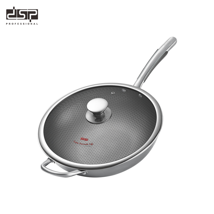 Chảo chống dính lòng sâu inox 304 cao cấp DSP CS004 bằng thép không gỉ, độ cứng cao - HÀNG CHÍNH HÃNG
