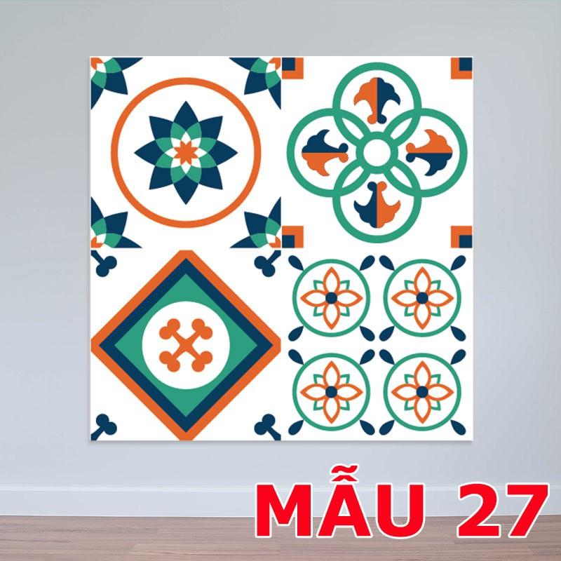 SẴN DECAL GẠCH BÔNG RETRO 36 Ô 20X20