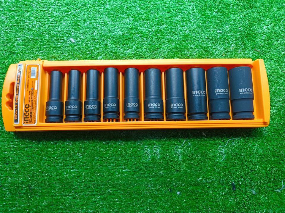 BỘ ĐẦU TUÝP DÀI 10 CHI TIẾT INGCO HKISSD12102L - HÀNG CHÍNH HÃNG