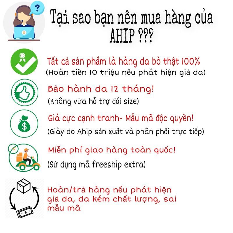 Giày da nam trung niên da bò mềm bảo hành 12 tháng