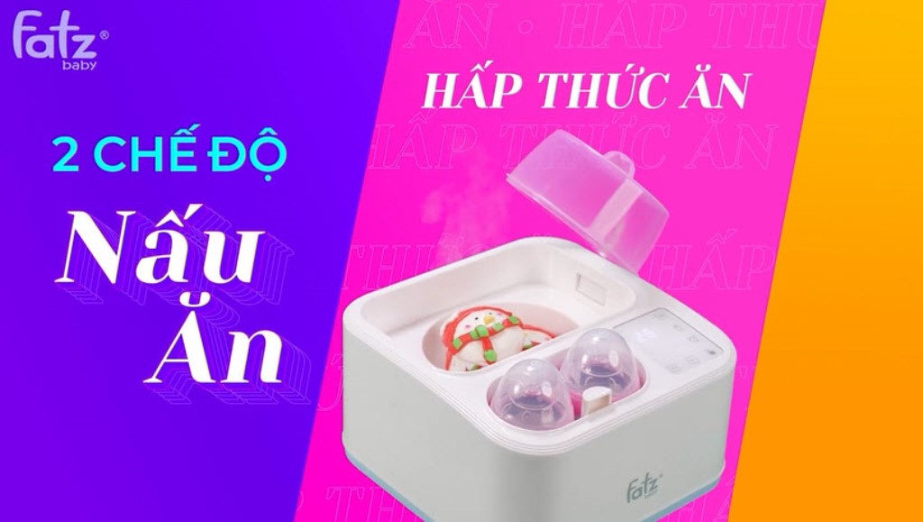 MÁY TIỆT TRÙNG SẤY KHÔ NẤU CHÁO THÔNG MINH TÍCH HỢP MÁY HÂM SỮA FATZBABY CAPTAIN 2 PLUS - FB4316SL