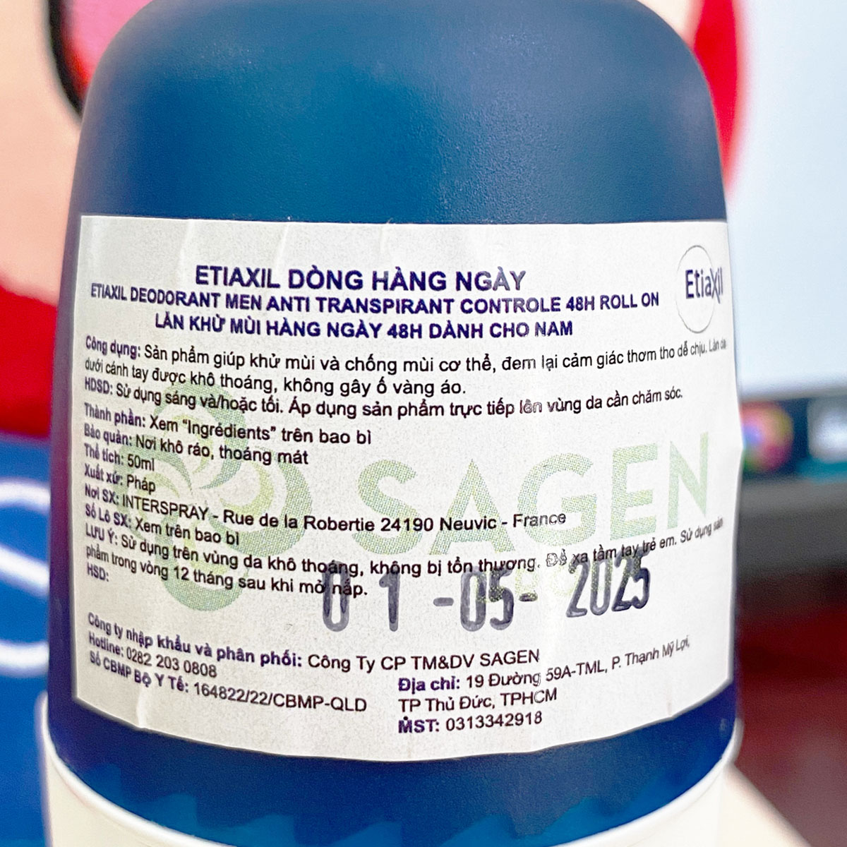 Lăn khử mùi hàng ngày Etiaxil 48h dành cho nam 50ml NPP Shoptido