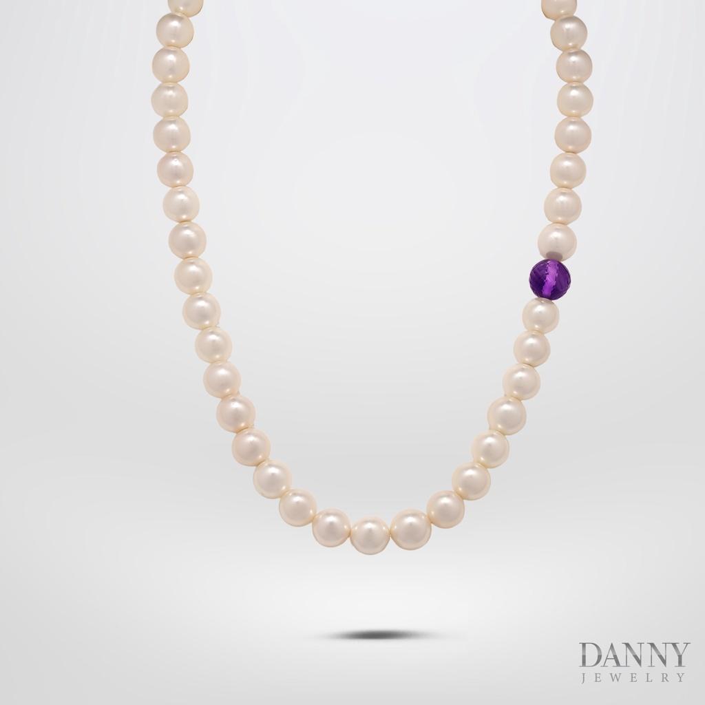 Dây chuyền Ngọc ốc Khoá bạc Danny Jewelry DNNO002