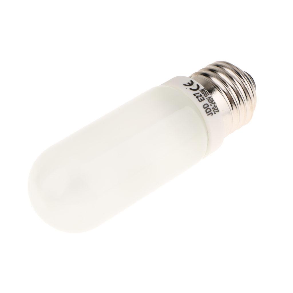 JDD Type 100W 220-240V E27 Frosted Halogen Light Bulb, Replacement Modeling Bulb for Photo Studio Strobe Lighting