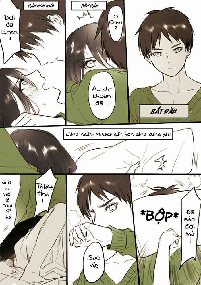 tấn công người khổng lồ - doujinshi our night chapter 1 10