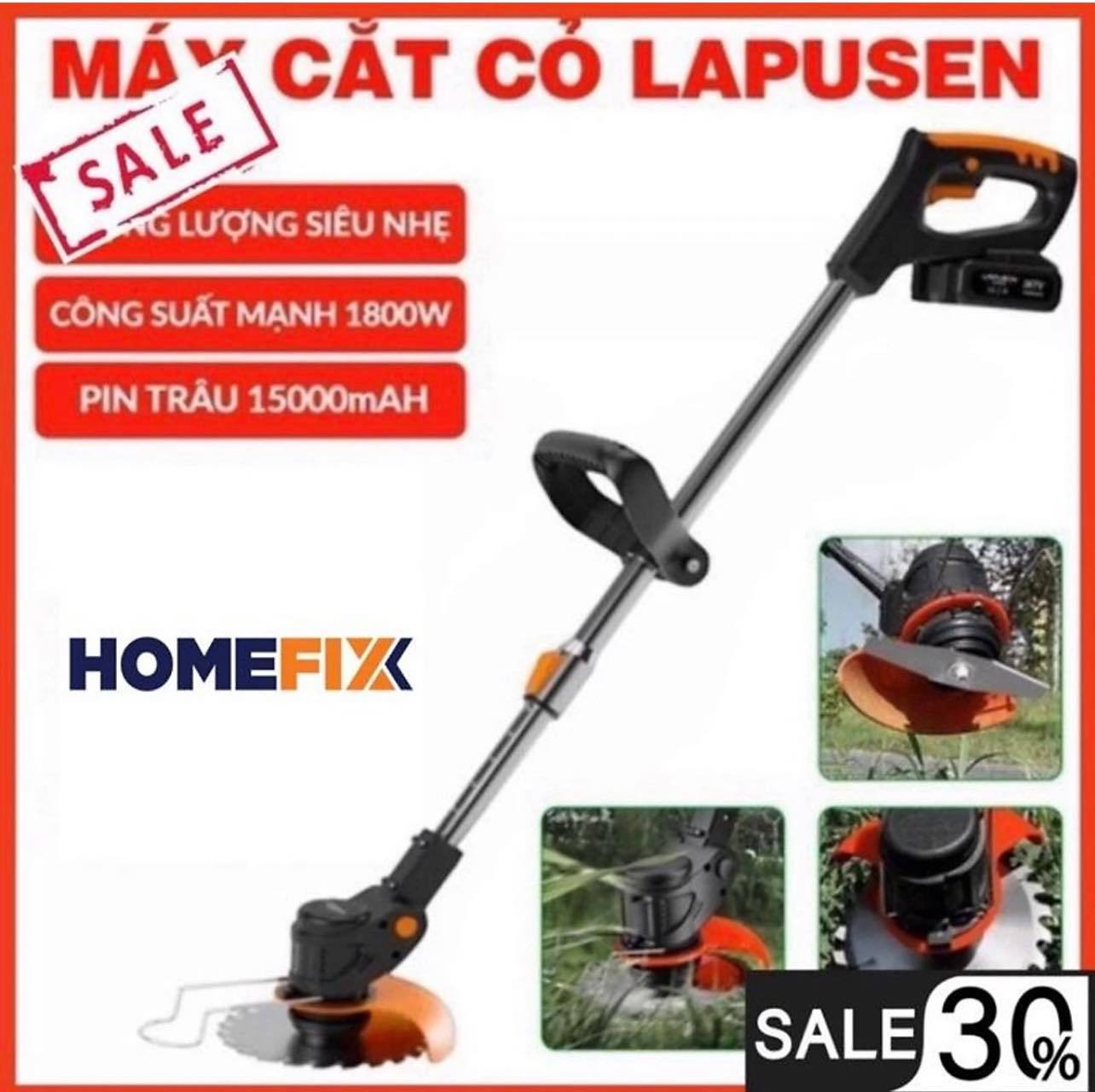 Máy Cắt Cỏ CẦM TAY LAPUSEN , MÁY TỈA CÀNH ĐA NĂNG NHỎ GỌN [ MÁY 1 PIN