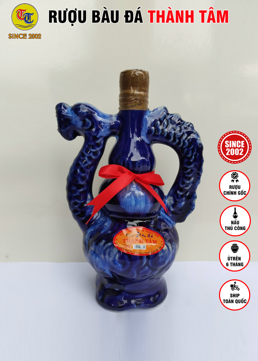 Đặc Sản Bình Định - Rượu Bàu Đá Thành Tâm Rổng Nhỏ 350ml - OCOP 3 Sao