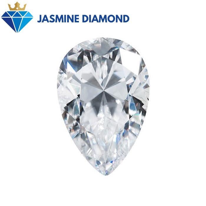 Kim cương nhân tạo Mỹ Moissanite giác cắt Pear