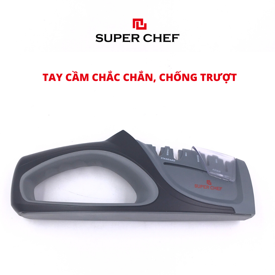 Dụng Cụ Mài Dao Chống Trượt Super Chef An Toàn, Tiện Lợi