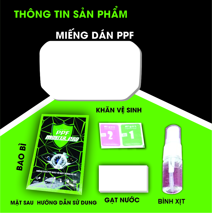 Miếng Dán PPF Bảo Vệ Mặt Đồng Hồ Xe BMW C400GT | Chất Liệu Film PPF...