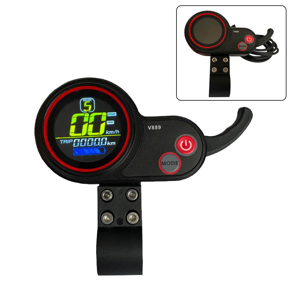Ebike Màn Hình Hiển Thị Hiển Thị Số 2 Giao Thức Móc Ngón Tay Ga Đo SM Xe Điện V889 Màn Hình Hiển Thị Màu Với Cổng USB 6PIN SM