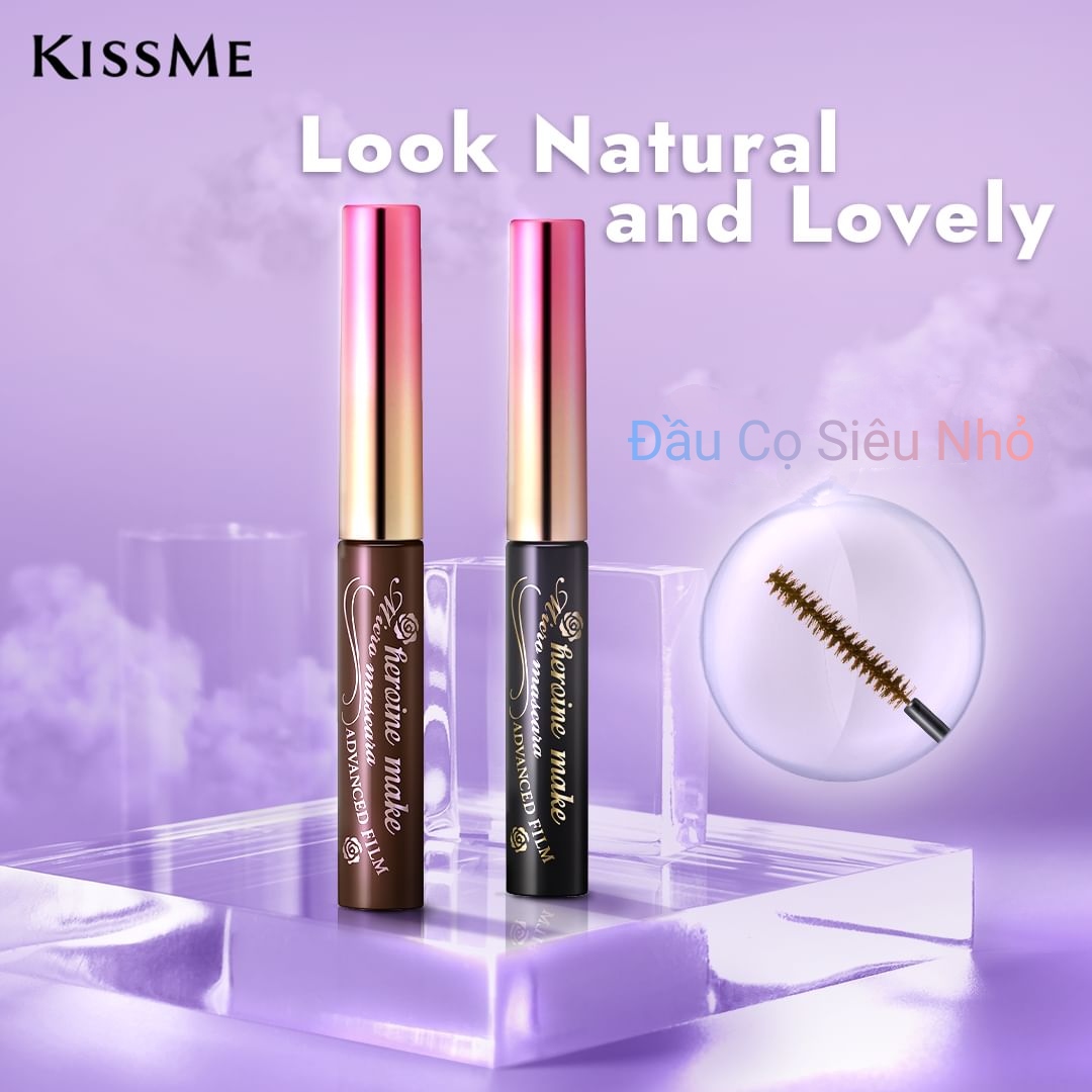 Mascara Màng Film Chống Trôi, Chải Tơi Và Dày Rậm Làn Mi Mỏng Kissme Heroine Make (4.5G)