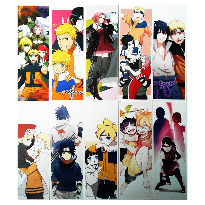 Hộp 36 Bookmark Uzumaki Naruto 36 Tấm Đánh Dấu Sách Bìa Cứng ( Truyền Nhân Cửu Vĩ Hồ ) Mẫu Mới Số 07-09-11-13