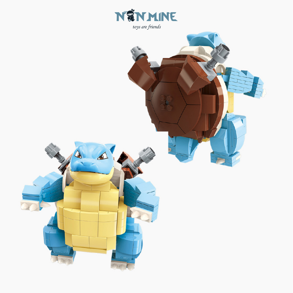 Đồ Chơi Lắp Ráp Pokemon Pikachu Rùa Blastoise 385 Chi Tiết B0109 Cho Trẻ Từ 6 Tuổi