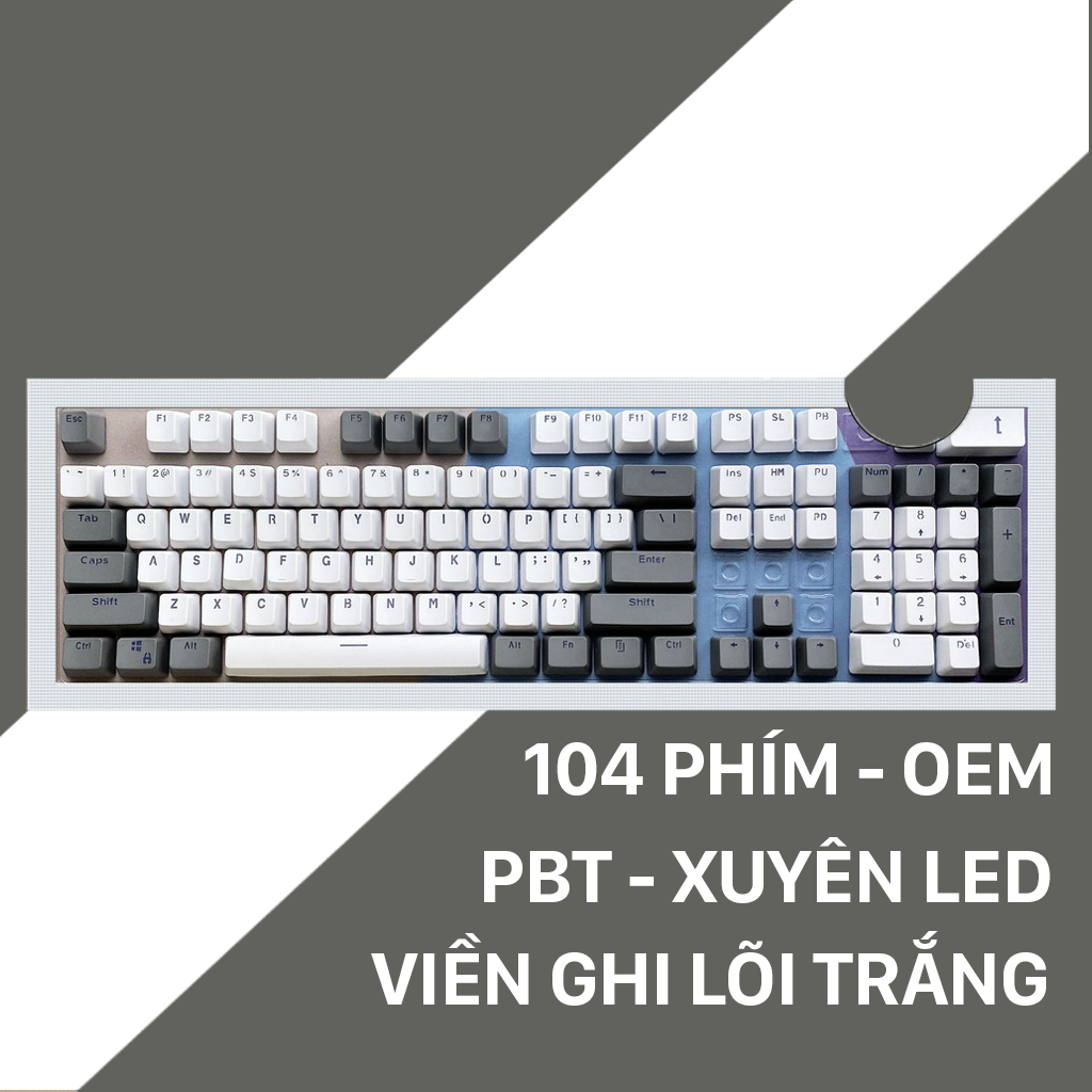 Keycap nhựa PBT cao cấp công nghệ in tiên tiến cực sắc nét nhiều mẫu lựa chọn - Hàng nhập khẩu