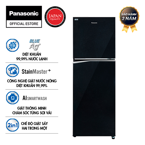 Tủ Lạnh 2 Cánh Panasonic 268L Nr - Tv301Bpkv - Diệt Vi Khuẩn 99.99 - Hàng Chính Hãng - Giao Toàn Quốc