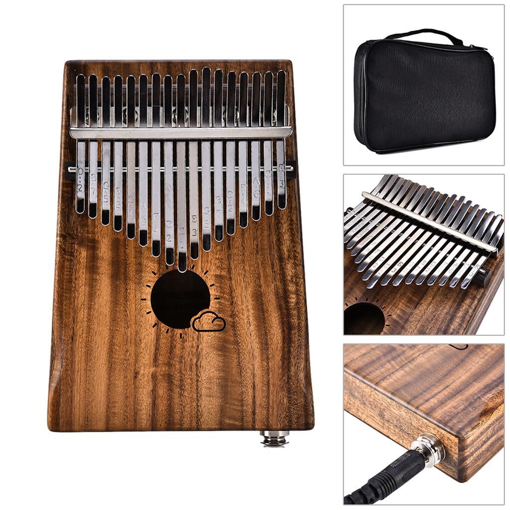 Kalimba Thumb Piano w/ Bag African Musical Instrument Percussion 17 Key Toy