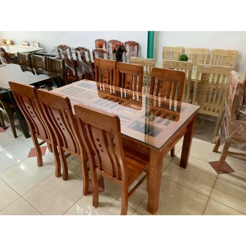 Bộ bàn ăn gỗ sồi nga- NỘI THẤT BÌNH LONG 0988-352-210