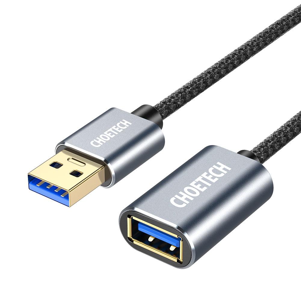 Cáp Nối Dài USB to USB 3.0 XAA001 (6,6ft/2m), CHOETECH Dây Truyền Dữ Liệu Cao 5Gbps( HÀNG CHÍNH HÃNG)