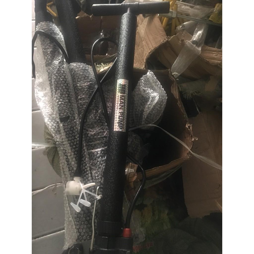 Ống Bơm Xe Đạp Xe Máy Cao Cấp Màu Đen Nhám 60 Cm Siêu Bền Cầm Nặng Tay