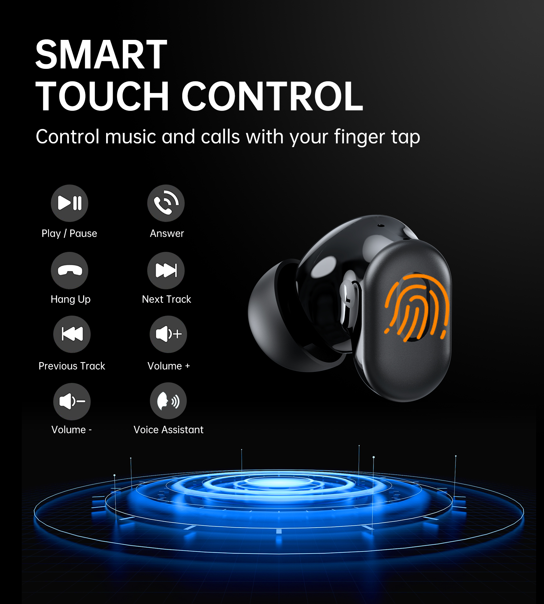 Tai Nghe Choetech BH-T15 Bluetooth Chống Ồn Chủ Động  True Wireless- (Hàng Chính Hãng)