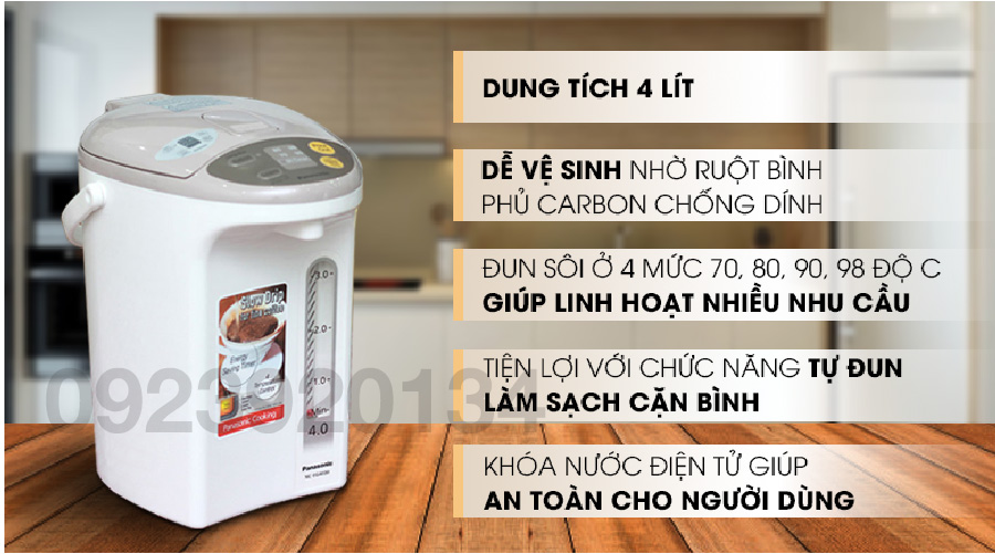 Bình thủy điện  Panasonic NC-EG4000CSY - Hàng chính hãng