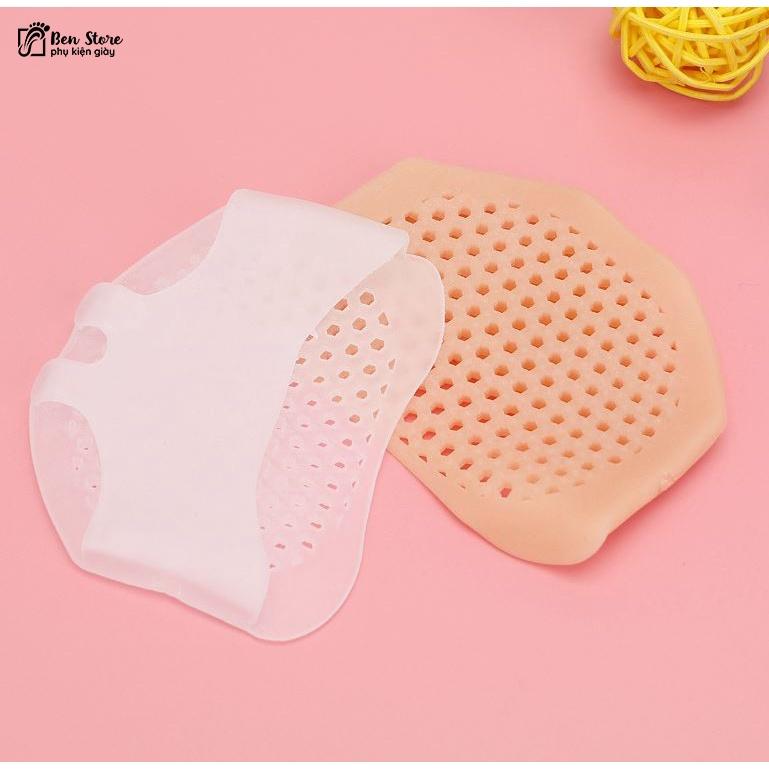 Cặp Lót giày silicone tổ ong đệm êm lòng bàn chân phía trước #sil30