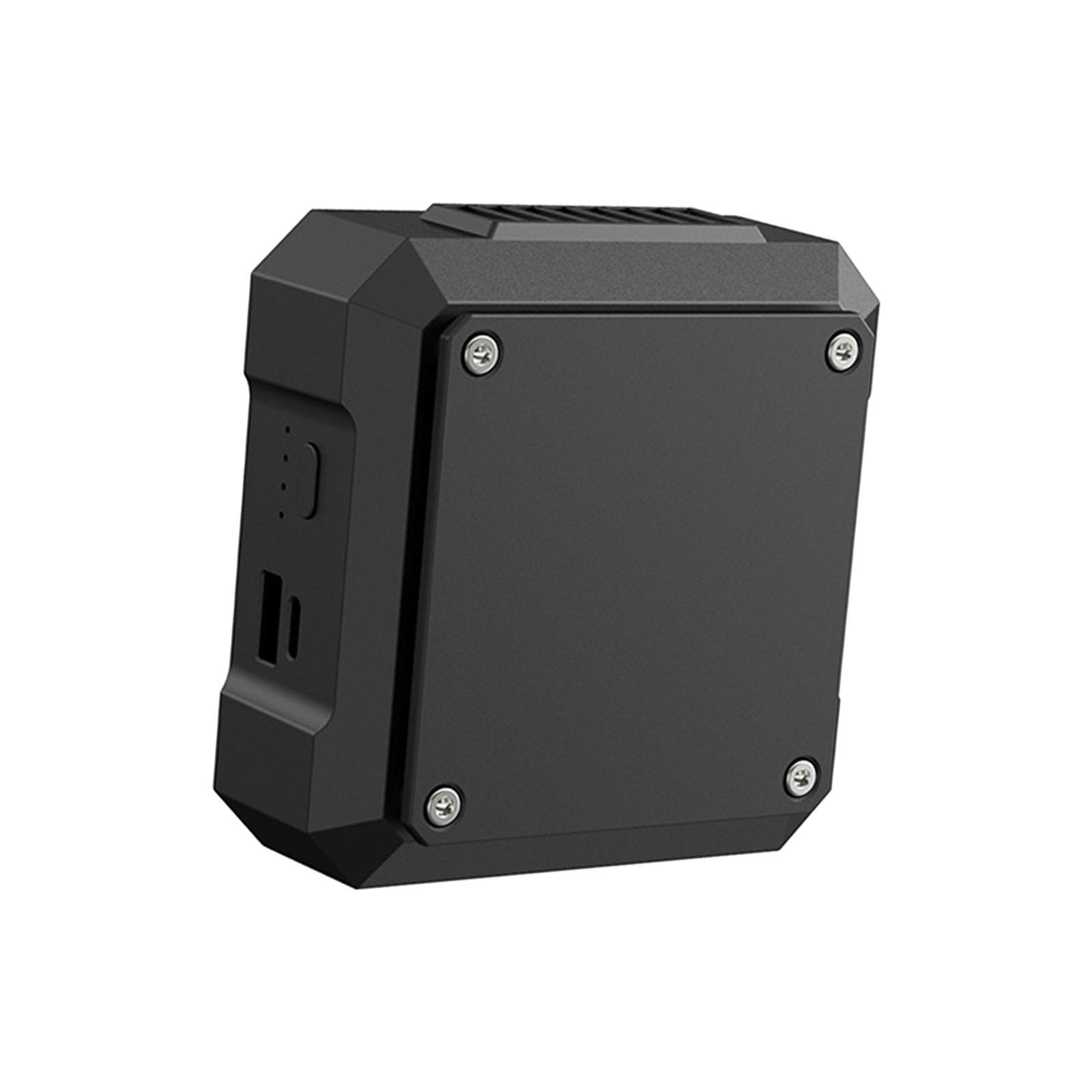 Portable Waist Fan USB Output Ports Wearable Fan with Lanyard Black