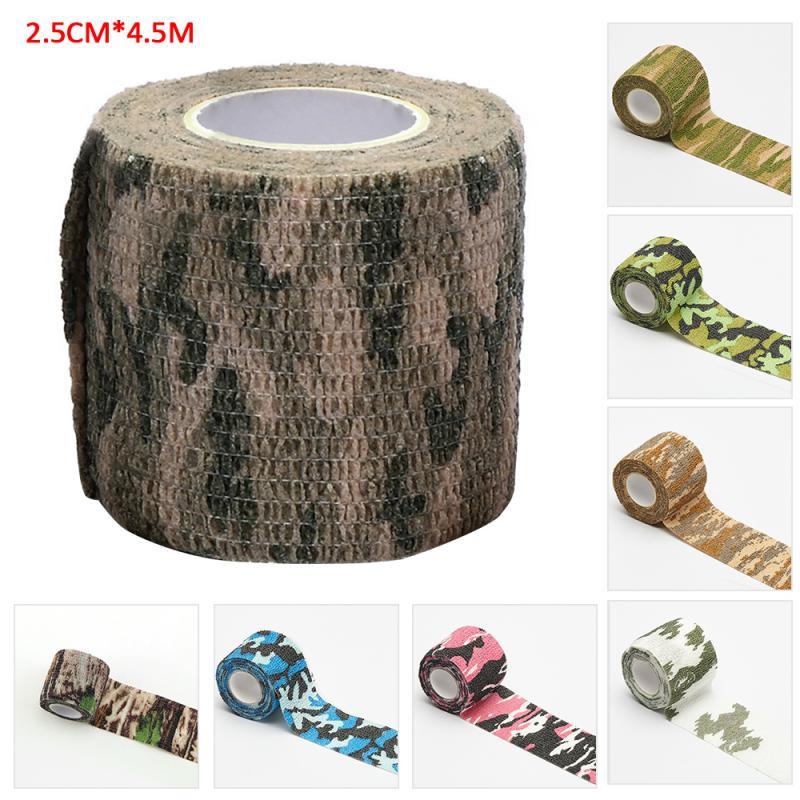 Camouflage Elastic Wrap Tape Hunt Disguise Elastoplast Self Adhesive Sports Protector Knee Finger Ankle Athletic Bandage