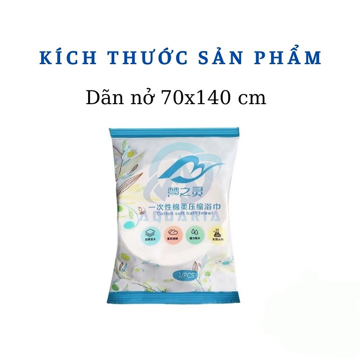 Khăn Tắm Nén Bằng Cotton Tiện Lợi Dùng Một Lần 70*140 cm _Khăn Nén Du Lịch _Khăn Nén Spa Đa Năng Tiện Lợi