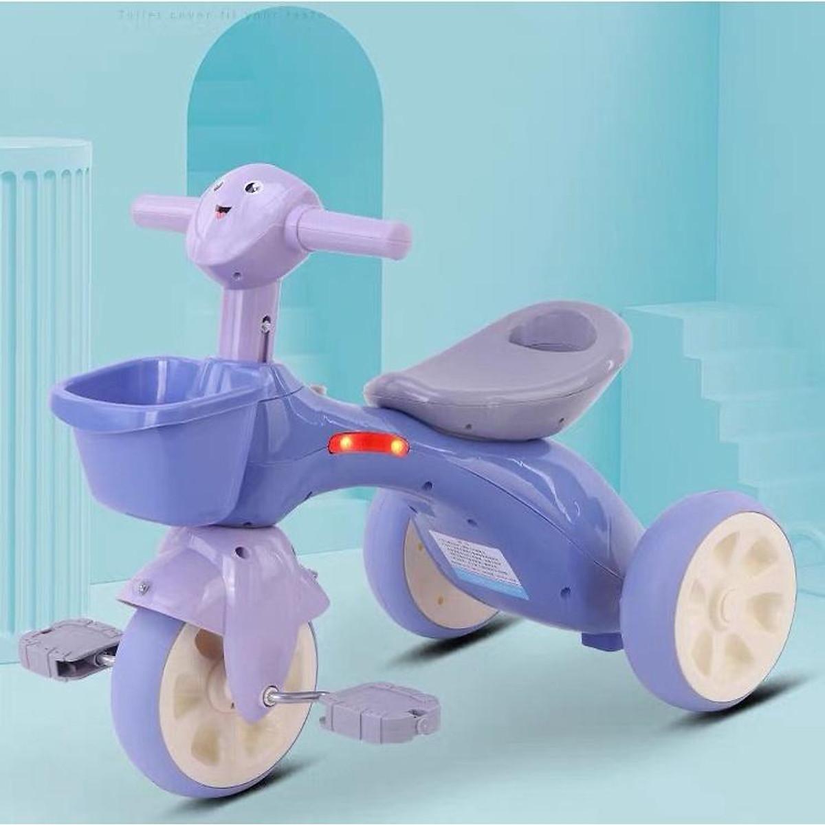 Xe 3 bánh có nhạc có đèn cho bé nhựa xịn