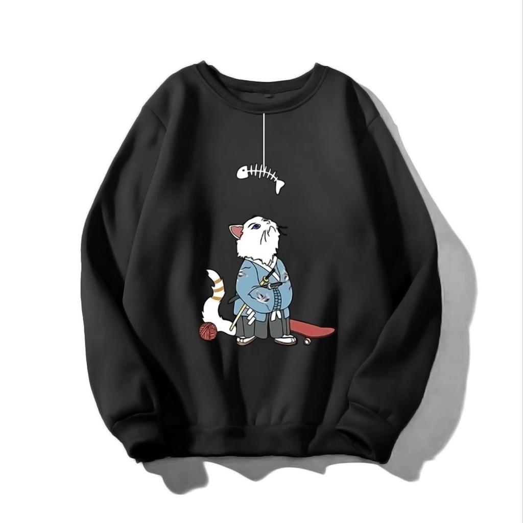 ÁO SWEATER NAM NỮ IN THẦN MÈO