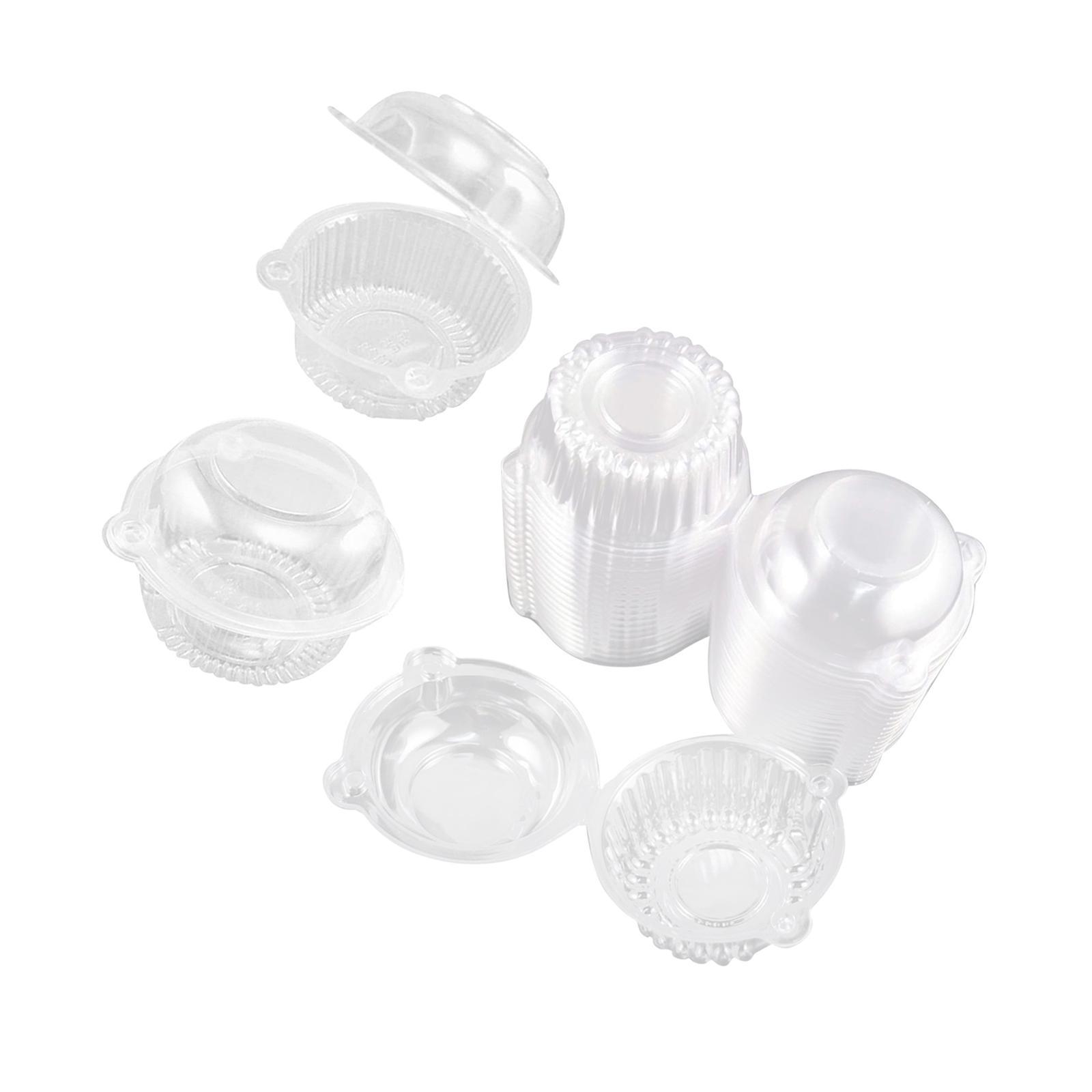 50 Pieces Muffin Dome Holder Box Cupcake Carrier Holder Box for Wedding Cake S