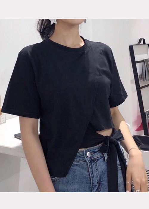 Áo nữ buộc nơ AT8 - trắng - freesize (dưới 55kg)