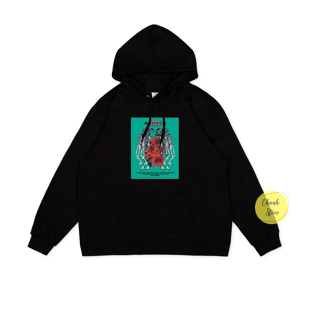 Áo Hoodie Dáng Rộng Broken Heart Club