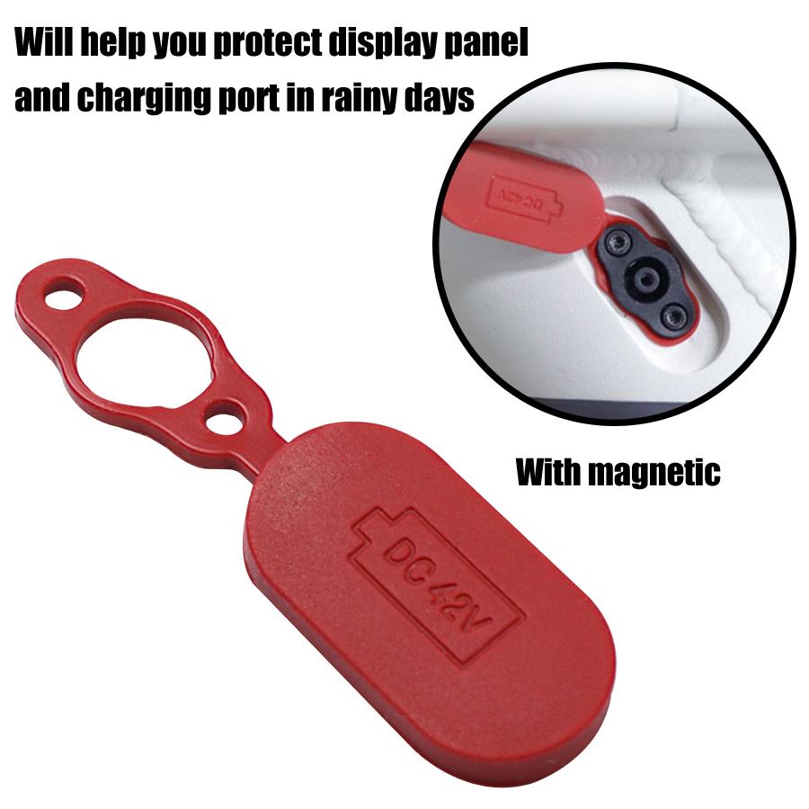 Pin sạc pin phích cắm phích cắm bụi với hộp nam châm cho Xiaomi M365 1S Pro Pro 2 SCOOTER SCOOTER CAO CẤP TRƯỜNG HỢP PHẦN
