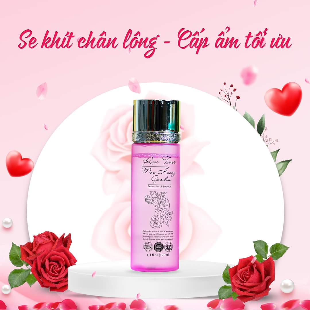 Bộ mỹ phẩm chăm sóc da, kem chống nắng, serum thiên nhiên, sữa rửa mặt, nước tẩy trang, toner hoa hồng Thanh Mộc Hương