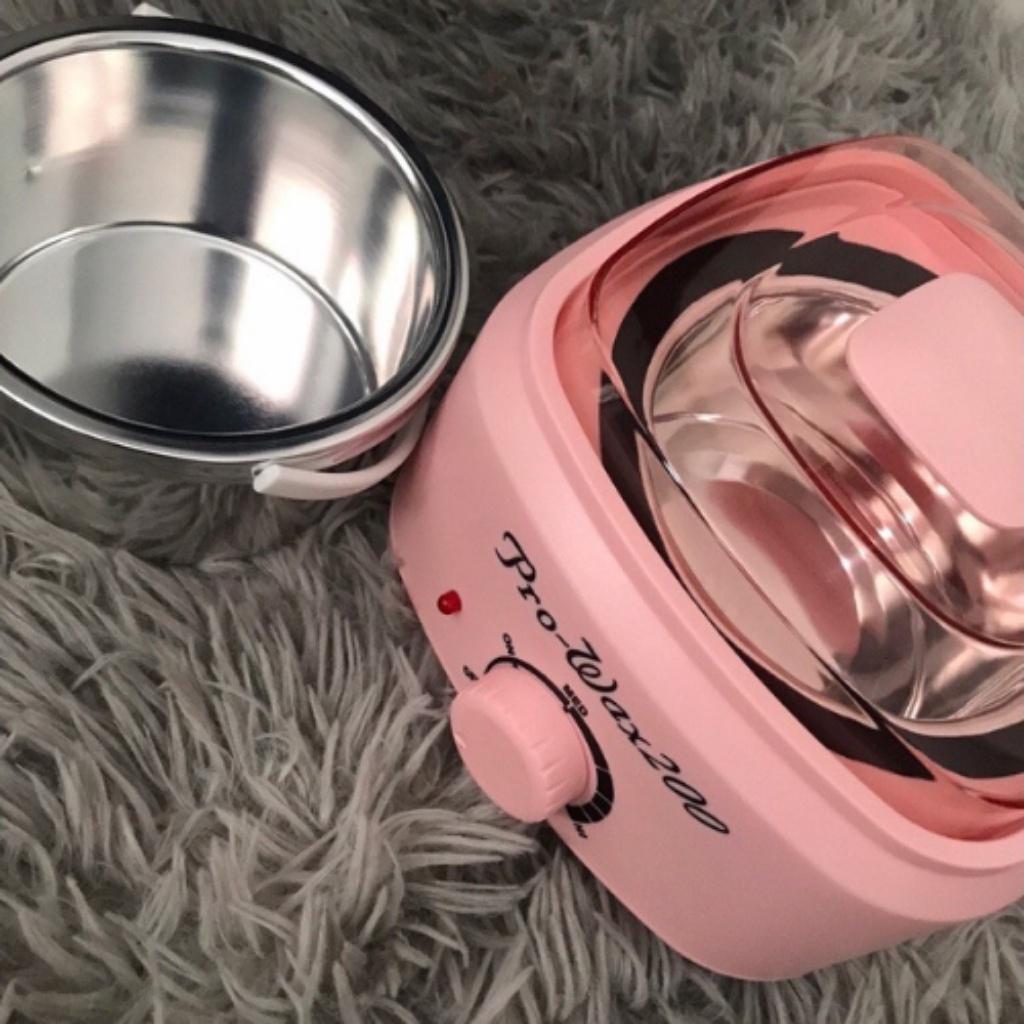 Combo 100gr Sáp Sữa Dừa Premium + Nồi Nấu Sáp Wax Lông ProWax200 HANNAH WAXING Tặng Que