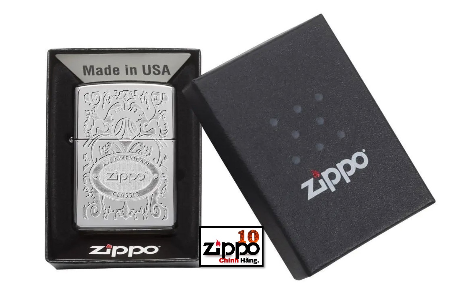 Bật lửa Zippo 24751 Gleaming Patina - Chính hãng 100%