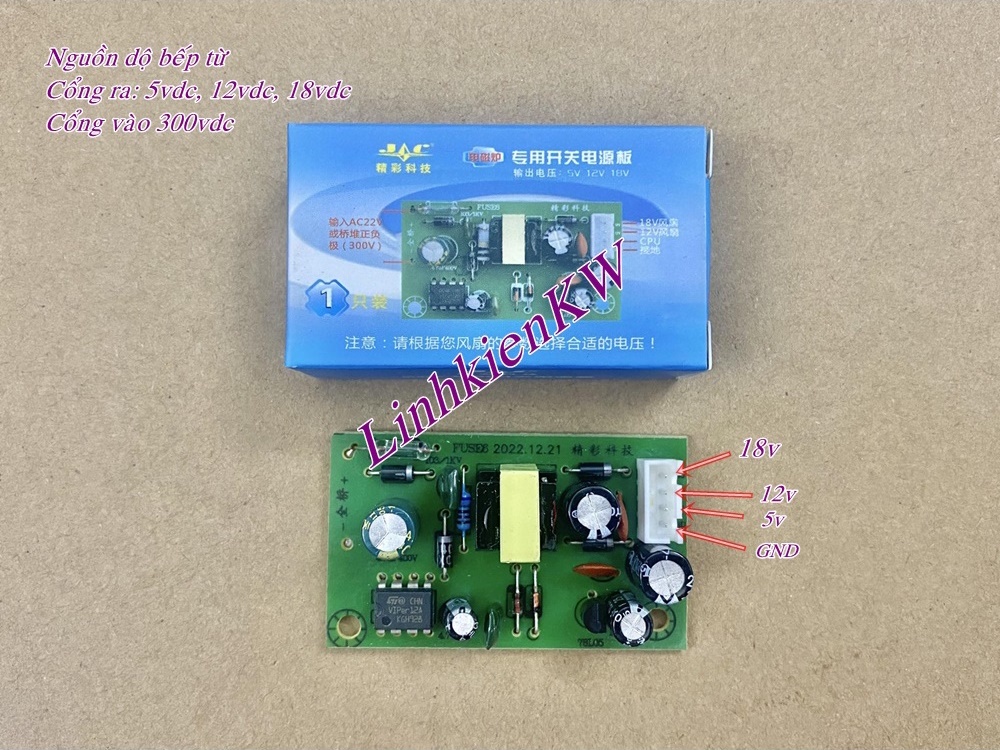 Nguồn độ đa năng cho bếp từ mới .