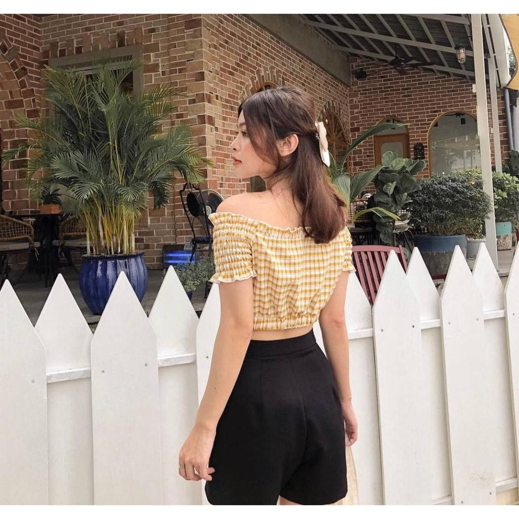 Áo Bẹt Vai Thắt Eo