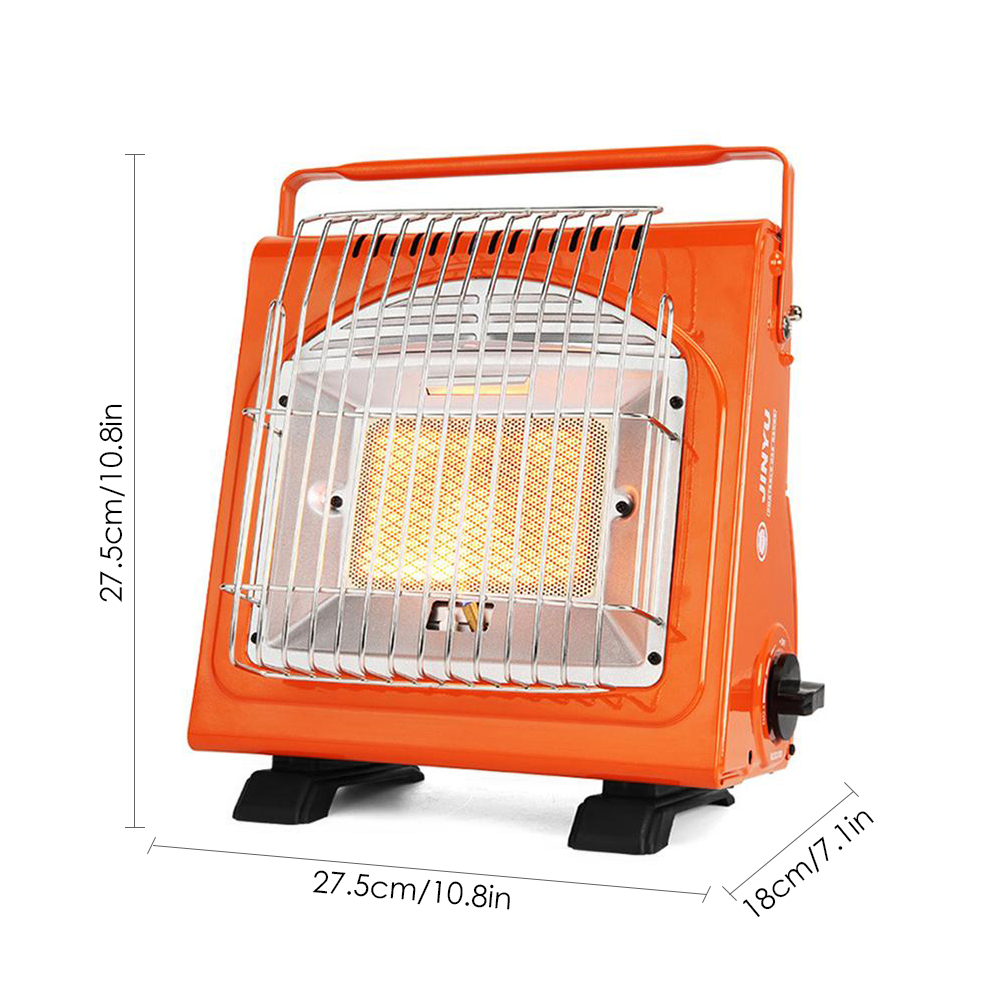 Máy sưởi không gian di động 1.7KW bằng sắt có thể điều chỉnh để cắm trại ngoài trời