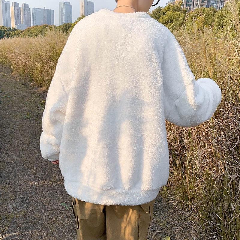 Áo sweater Lông Cừu Oversize Nam Nữ, Áo Bông Mịn Đẹp Bất Chấp Gió Mùa Luôn