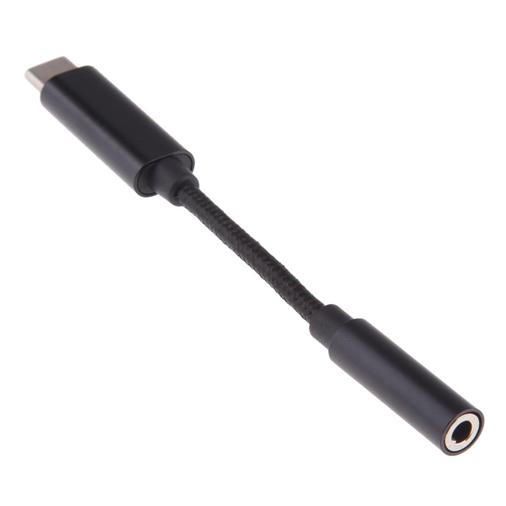 2 in 1 USB Type C Cable Fast Charge to 3.5mm Audio Headphone Adapter Converter Supports Audio and Charging for Motorola MotoZ, Letv