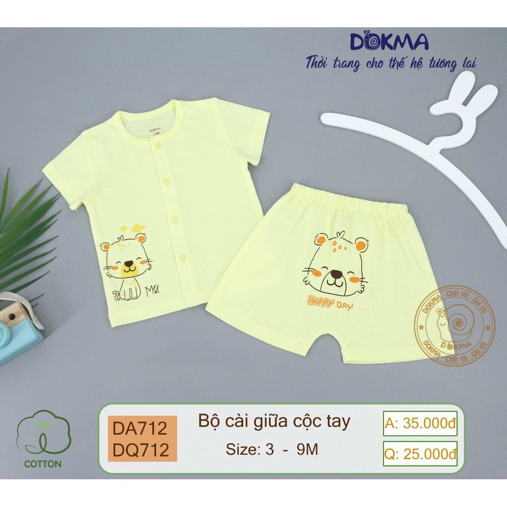 DB712 Bộ cộc tay cài giữa Dokma ( 3-9M