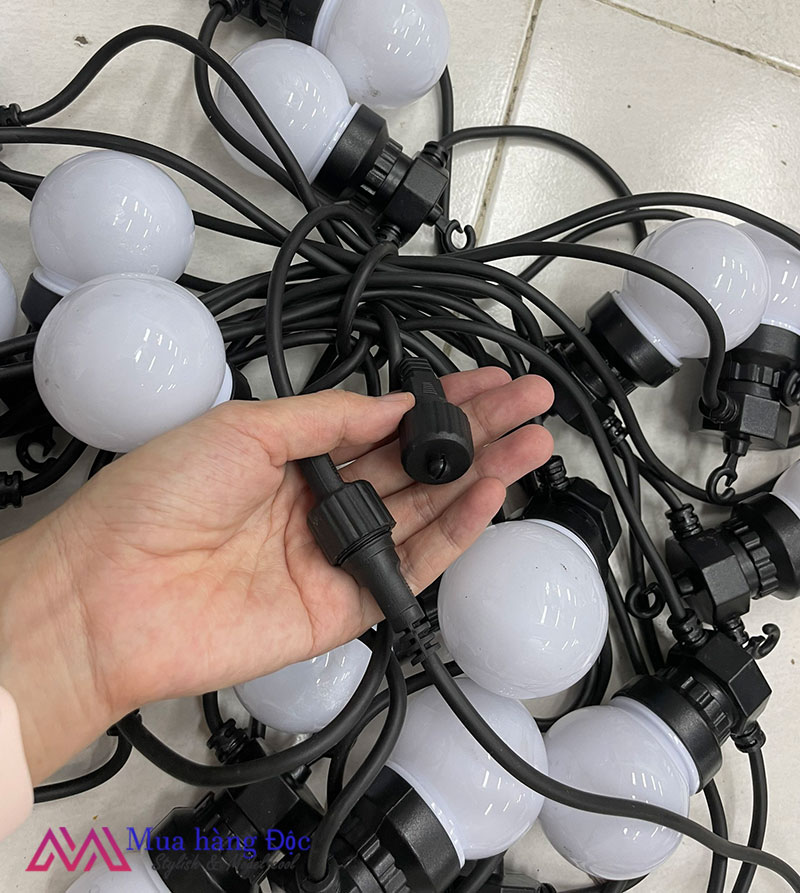 Đèn Trang Trí Dây Đèn Led Trang Trí G50 Bóng lớn 5cm Bóng Lớn Cắm Điện chống nước