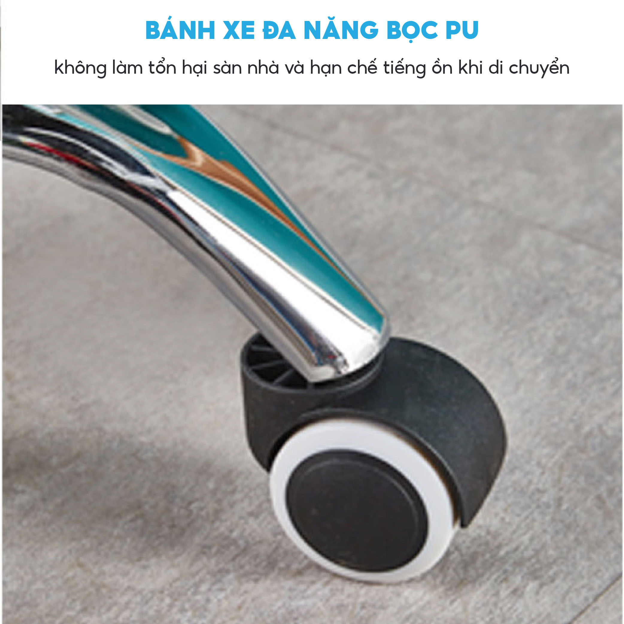 Ghế Xoay Văn Phòng Cao Cấp Takara Lưng Vải Lưới Thoáng Khí VPX-12, Có Tựa Đầu Nệm Lưng