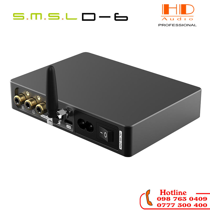 Giải Mã DAC S.M.S.L SU6- Chip ES9038Q2M - 4 OPA1612 - Hàng Chính Hãng