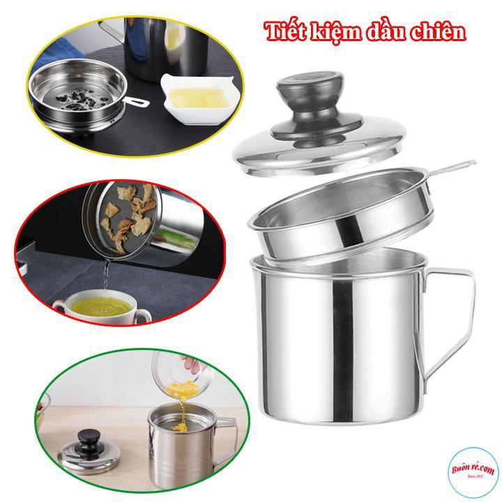 Combo 4 Bình Lọc Dầu Ăn INOX 304 Không Gỉ Bền Đẹp 00846