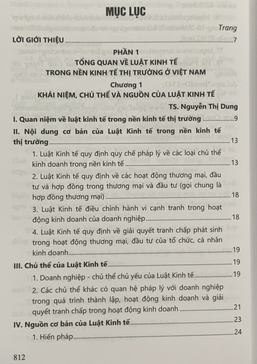 Luật kinh tế chuyên khảo
